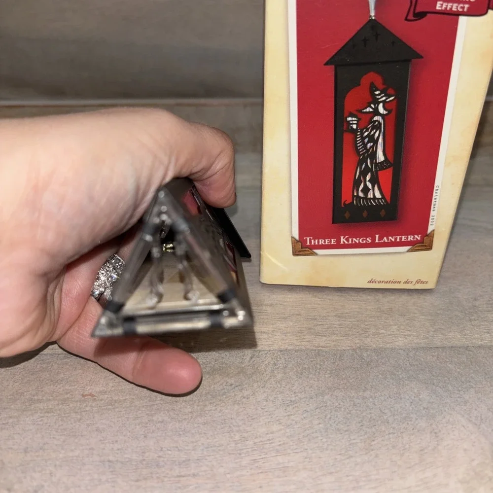Vintage Hallmark 02 Keepsake Three Kings Lantern‎ Metal Lighting Effect Ornament